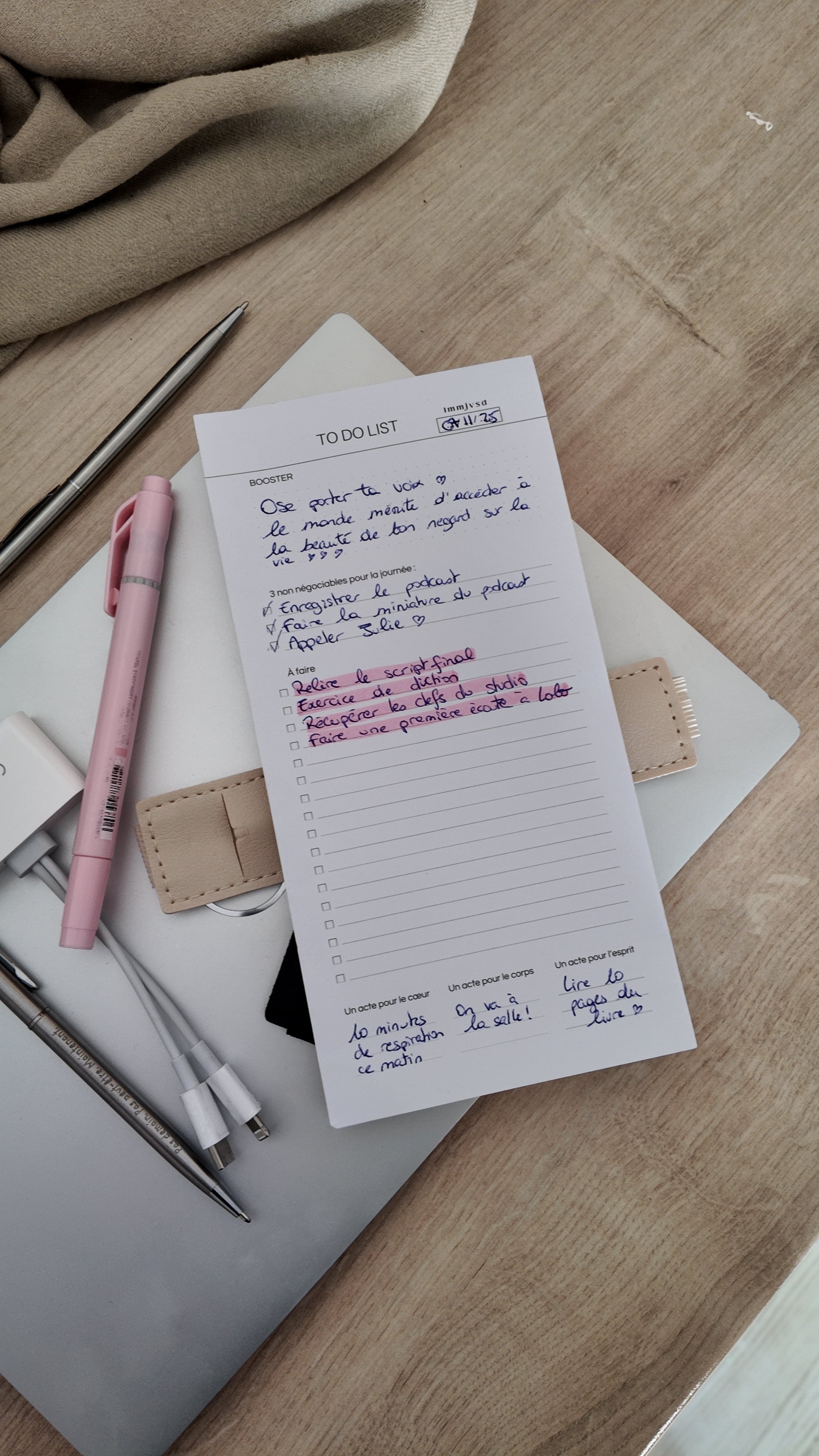 To do list - Bloc note